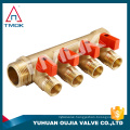 TMOK 3/4" to 1/2" Brass Manifold with Ball Valves - 4 Port